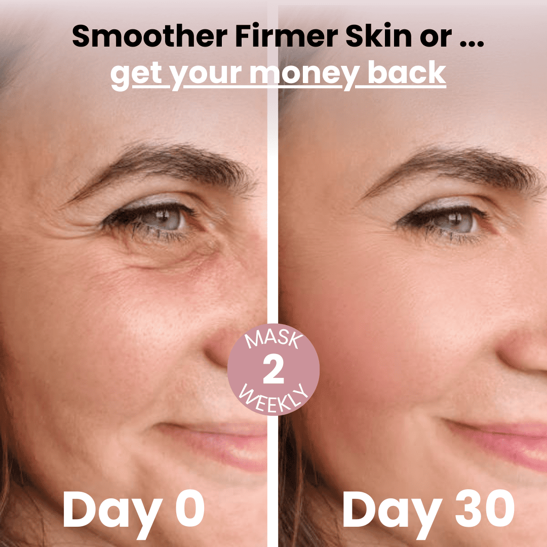 Lasinen kollageeninaamio