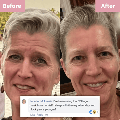 Lasinen kollageeninaamio